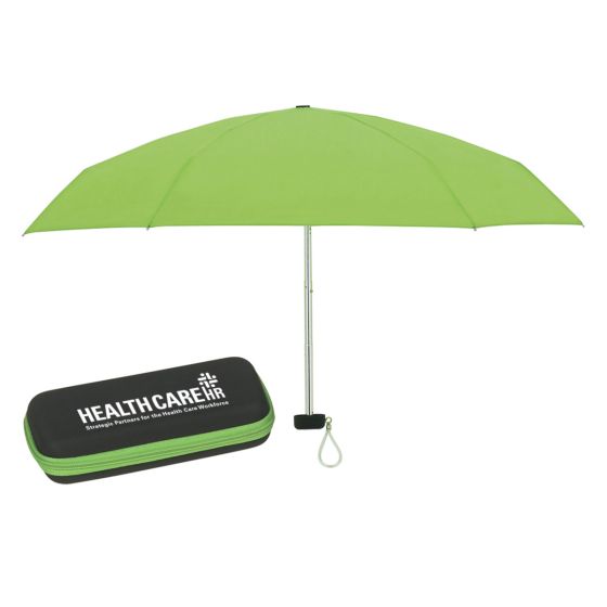 Folding Umbrella w/Case - HR112 (Min. Quantity Purchase - 25 pcs.)