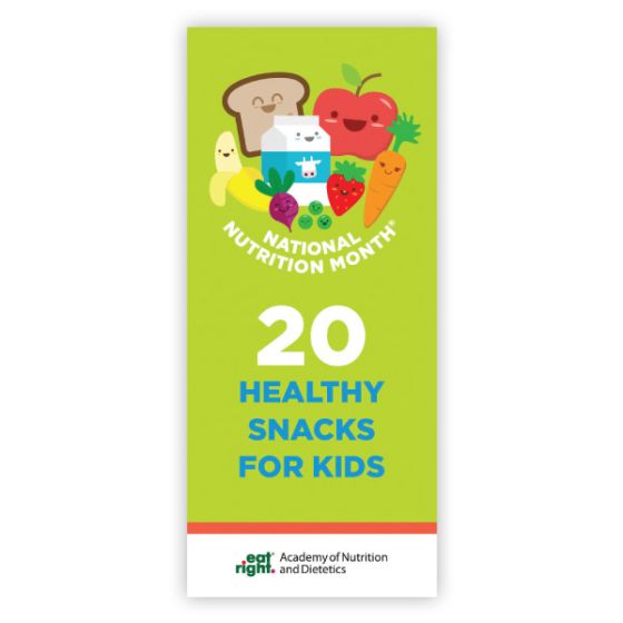 Healthy Snacks for Kids Pkg/25 - NM164