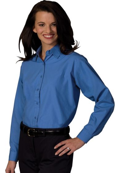 AH6 AHE Womens Blue Long Sleeve Shirt 