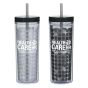 Color-Changing Straw Tumbler - HR103 (Min. Quantity Purchase - 48 pcs.)