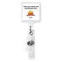 Clean Your Hands Anti-Microbial Badge Holder - IP300