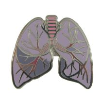 Enamel Lungs Lapel Pin - RC202