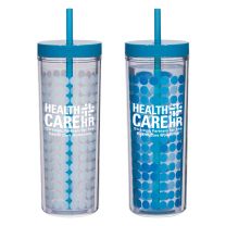 Color-Changing Straw Tumbler - HR103 (Min. Quantity Purchase - 48 pcs.)