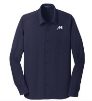 Men's Dimension Knit Dress Shirt- AHE40