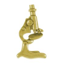 Gold Microscope Lapel Pin - L600