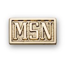 Gold Filled Block MSN Guard