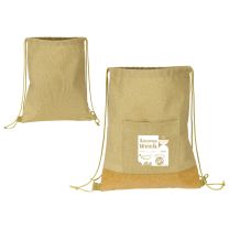 RPET & Cork Drawstring Backpack - AM205 (Min. Quantity Purchase - 50 pcs.)