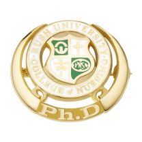 Gold Electroplate PhD Pin