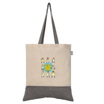Lunch Hero Two-Tone Recycled Cotton Tote - SLH118
