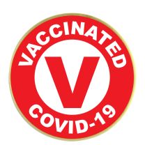 Vaccinated Covid-19 Lapel Pin - AMT12